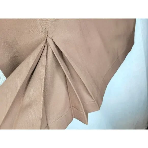 Beautiful Vintage Brown Pencil Dress Cheetah fabric buttons - Picture 6 of 9